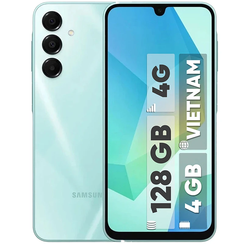 گوشی موبایل سامسونگ مدل Galaxy A16 4G دو سیم کارت ظرفیت 128 گیگابایت و رم 4 گیگابایت - ویتنام مشکی