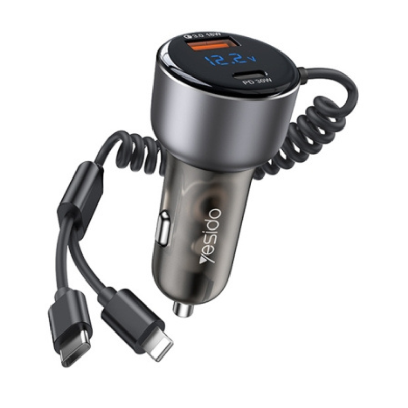 شارژر فندکی فست شارژ یسیدو Yesido Y58 60W PD+QC3.0 Charger